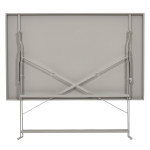 Paris Prix Table De Jardin Pliante "Palerme" 110cm Taupe