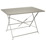 paris prix Table de Jardin Pliante "Palerme" 110cm Taupe