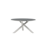 Paris Prix Table De Jardin Ronde "Copacabana" 140cm Gris
