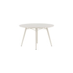 Paris Prix Table De Jardin Ronde Design "Lina" 120cm Beige