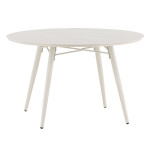 paris prix Table de Jardin Ronde Design "Lina" 120cm Beige
