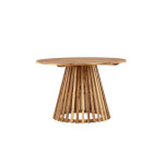 Paris Prix Table De Jardin Ronde En Bois "Lumpur" 120cm Naturel