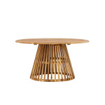 Paris Prix Table De Jardin Ronde En Bois "Tucuman" 150cm Naturel