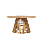 Paris Prix Table De Jardin Ronde En Bois "Tucuman" 150cm Naturel