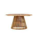 Paris Prix Table De Jardin Ronde En Bois "Tucuman" 150cm Naturel