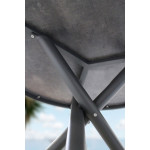 Paris Prix Table De Jardin Ronde "Pilat" 129cm Gris Anthracite