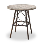 Paris Prix Table De Jardin Ronde "Ushuaia" 70cm Marron