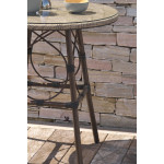 Paris Prix Table De Jardin Ronde "Ushuaia" 70cm Marron