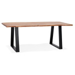 paris prix Table de Repas "Azimato" 200cm Naturel & Noir
