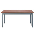 Paris Prix Table De Repas Bois "Zernan" 160cm Gris & Naturel
