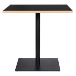 Paris Prix Table De Repas Carrée "Polanzia" 80cm Noir