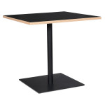 paris prix Table de Repas Carrée "Polanzia" 80cm Noir