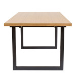 Paris Prix Table De Repas Design "Camden" 180cm Chêne & Noir
