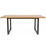 paris prix Table de Repas Design "Camden" 180cm Chêne & Noir