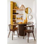 Paris Prix Table De Repas Design En Bois "Vincent" 120cm Marron