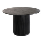 paris prix Table de Repas Design en Bois "Vincent" 120cm Noir
