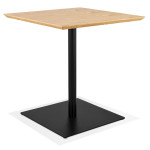 Paris Prix Table De Repas Design "Gazino" 75cm Naturel & Noir