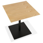Paris Prix Table De Repas Design "Gazino" 75cm Naturel & Noir