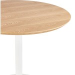 Paris Prix Table De Repas Design "Mivlo" 80cm Naturel & Blanc
