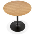 Paris Prix Table De Repas Design "Mivlo" 80cm Naturel & Noir