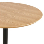 Paris Prix Table De Repas Design "Mivlo" 80cm Naturel & Noir