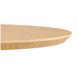 Paris Prix Table De Repas Design "Mivlo" 80cm Naturel & Noir
