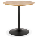 paris prix Table de Repas Design "Mivlo" 80cm Naturel & Noir