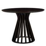 paris prix Table de Repas en Bois "Connie" 110cm Marron
