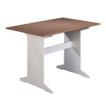 paris prix Table de Repas en Bois "Terland" 110cm Blanc