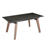paris prix Table de Repas Extensible "Aloda" 180-230cm Noir