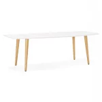 paris prix Table de Repas Extensible "Antark" 120-270cm Blanc