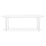 Paris Prix Table De Repas Extensible "Babao" 120-220cm Blanc