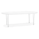 paris prix Table de Repas Extensible "Babao" 120-220cm Blanc