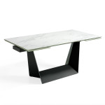 paris prix Table de Repas Extensible "Civo" 180-225-270cm Blanc