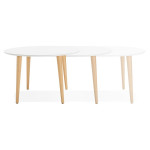 Paris Prix Table De Repas Extensible "Jane" 120-220cm Blanc
