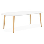 paris prix Table de Repas Extensible "Jane" 120-220cm Blanc