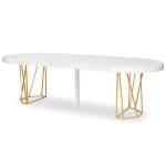 Paris Prix Table De Repas Extensible "Janina" 110-260cm Blanc