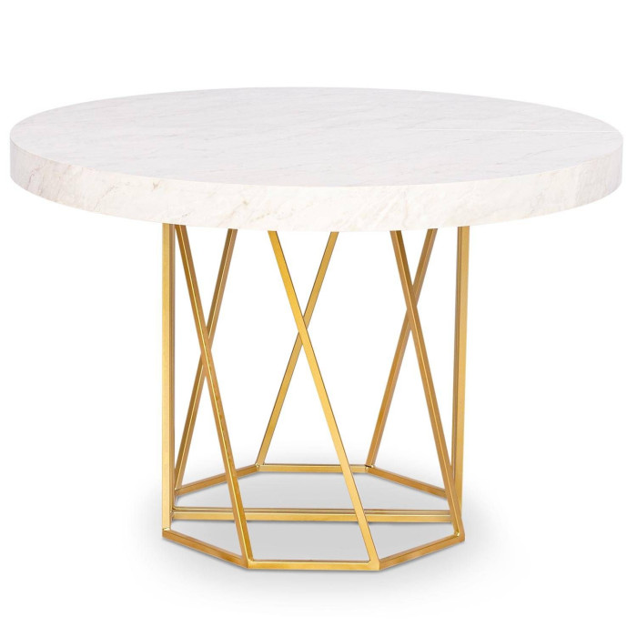 Paris Prix Table De Repas Extensible "Janina" 110-260cm Blanc
