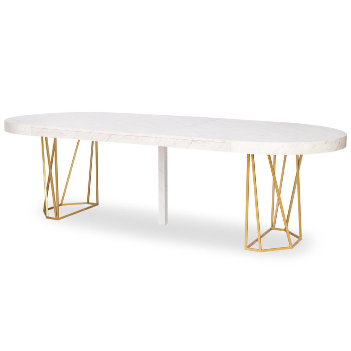 Paris Prix Table De Repas Extensible "Janina" 110-260cm Blanc
