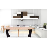 Paris Prix Table De Repas Extensible "Kapy" 110-260cm Chêne & Noir