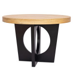 paris prix Table de Repas Extensible "Kapy" 110-260cm Chêne & Noir