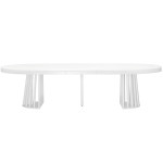 Paris Prix Table De Repas Extensible "Laize" 150-300cm Blanc