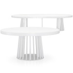 Paris Prix Table De Repas Extensible "Laize" 150-300cm Blanc