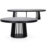 Paris Prix Table De Repas Extensible "Laize" 150-300cm Noir