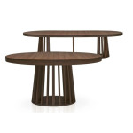 Paris Prix Table De Repas Extensible "Laize" 150-300cm Noisette