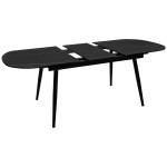 Paris Prix Table De Repas Extensible "Mapu" 160-200cm Noir