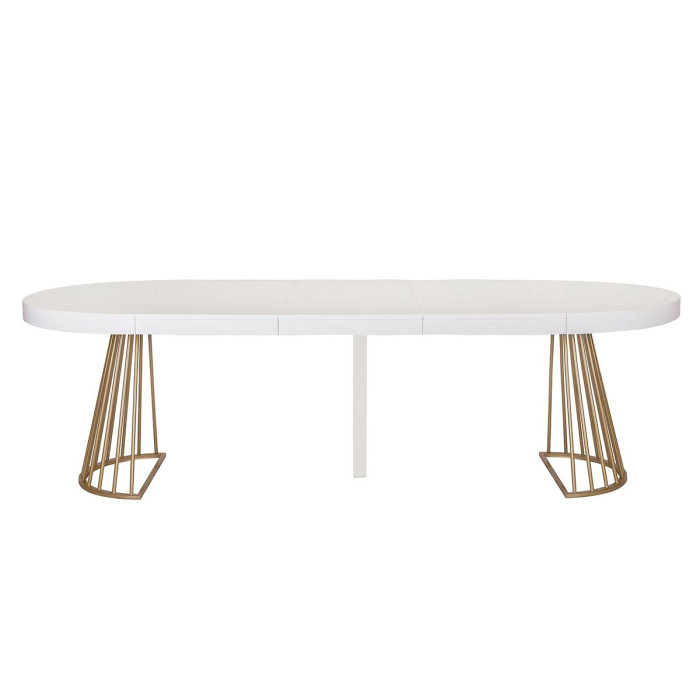 Paris Prix Table De Repas Extensible "Resoa" 110-260cm Blanc