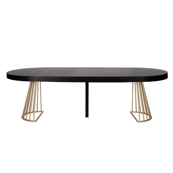 Paris Prix Table De Repas Extensible "Resoa" 110-260cm Noir