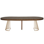Paris Prix Table De Repas Extensible "Resoa" 110-260cm Noisette