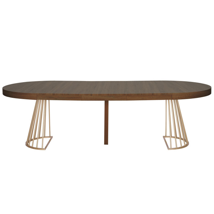 Paris Prix Table De Repas Extensible "Resoa" 110-260cm Noisette